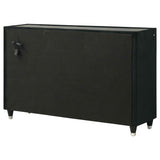 Ravenne Black 8-drawer Velvet Upholstered LED Dresser Cabinet by Coaster at Eve Furniture