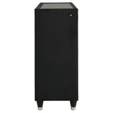Ravenne Black 8-drawer Velvet Upholstered LED Dresser Cabinet by Coaster at Eve Furniture