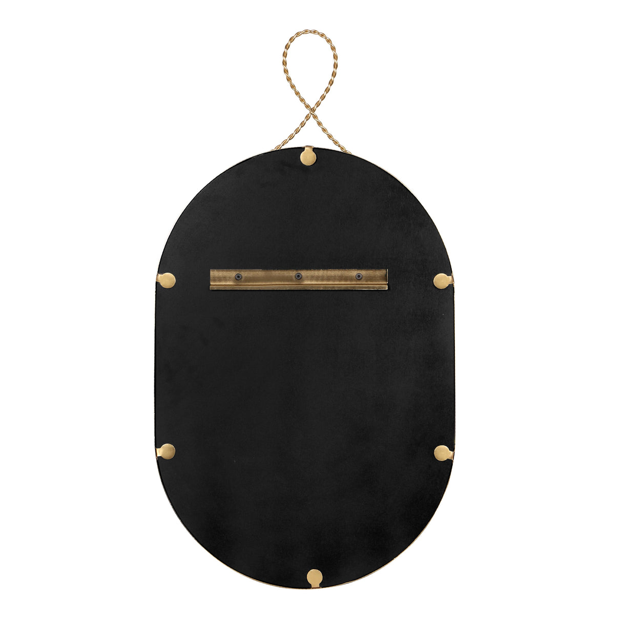 Ravina Braided Brass Oval Wall Mirror by TOV Furniture at Eve Furniture