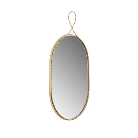 Ravina Braided Brass Oval Wall Mirror by TOV Furniture at Eve Furniture