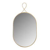 Ravina Braided Brass Oval Wall Mirror by TOV Furniture at Eve Furniture