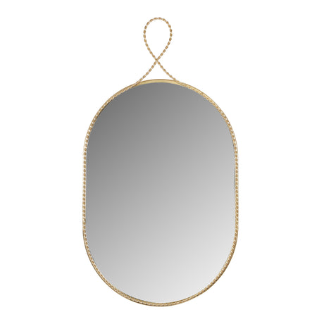 Ravina Braided Brass Oval Wall Mirror by TOV Furniture at Eve Furniture