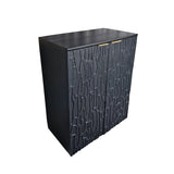 Ravine Black Bar Cabinet by Crestview at Eve Furniture
