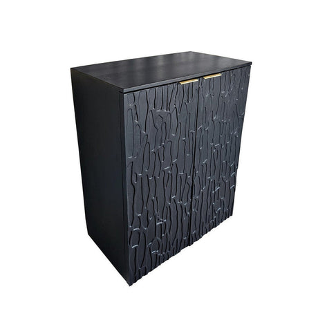 Ravine Black Bar Cabinet by Crestview at Eve Furniture
