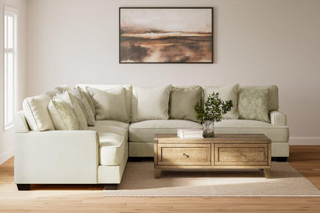 Rawcliffe Parchment 3-Piece Sectional by Ashley at Eve Furniture