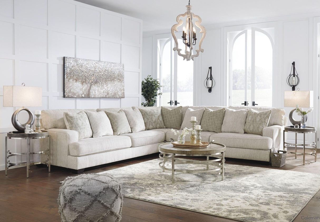 Rawcliffe Parchment 3-Piece Sectional by Ashley at Eve Furniture