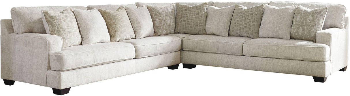 Rawcliffe Parchment 3-Piece Sectional by Ashley at Eve Furniture
