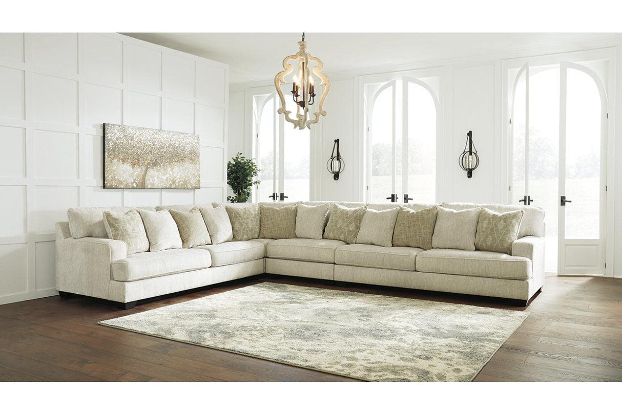Rawcliffe Parchment 4-Piece Sectional by Ashley at Eve Furniture