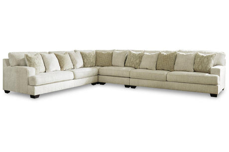 Rawcliffe Parchment 4-Piece Sectional by Ashley at Eve Furniture