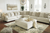 Rawcliffe Parchment Oversized Accent Ottoman by Ashley at Eve Furniture