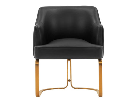 Raya Dining Armchair in Black by Manhattan Comfort at Eve Furniture