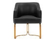 Raya Dining Armchair in Black by Manhattan Comfort at Eve Furniture