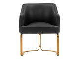 Raya Dining Armchair in Black by Manhattan Comfort at Eve Furniture