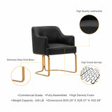 Raya Dining Armchair in Black (set of 2) by Manhattan Comfort at Eve Furniture