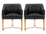 Raya Dining Armchair in Black (set of 2) by Manhattan Comfort at Eve Furniture