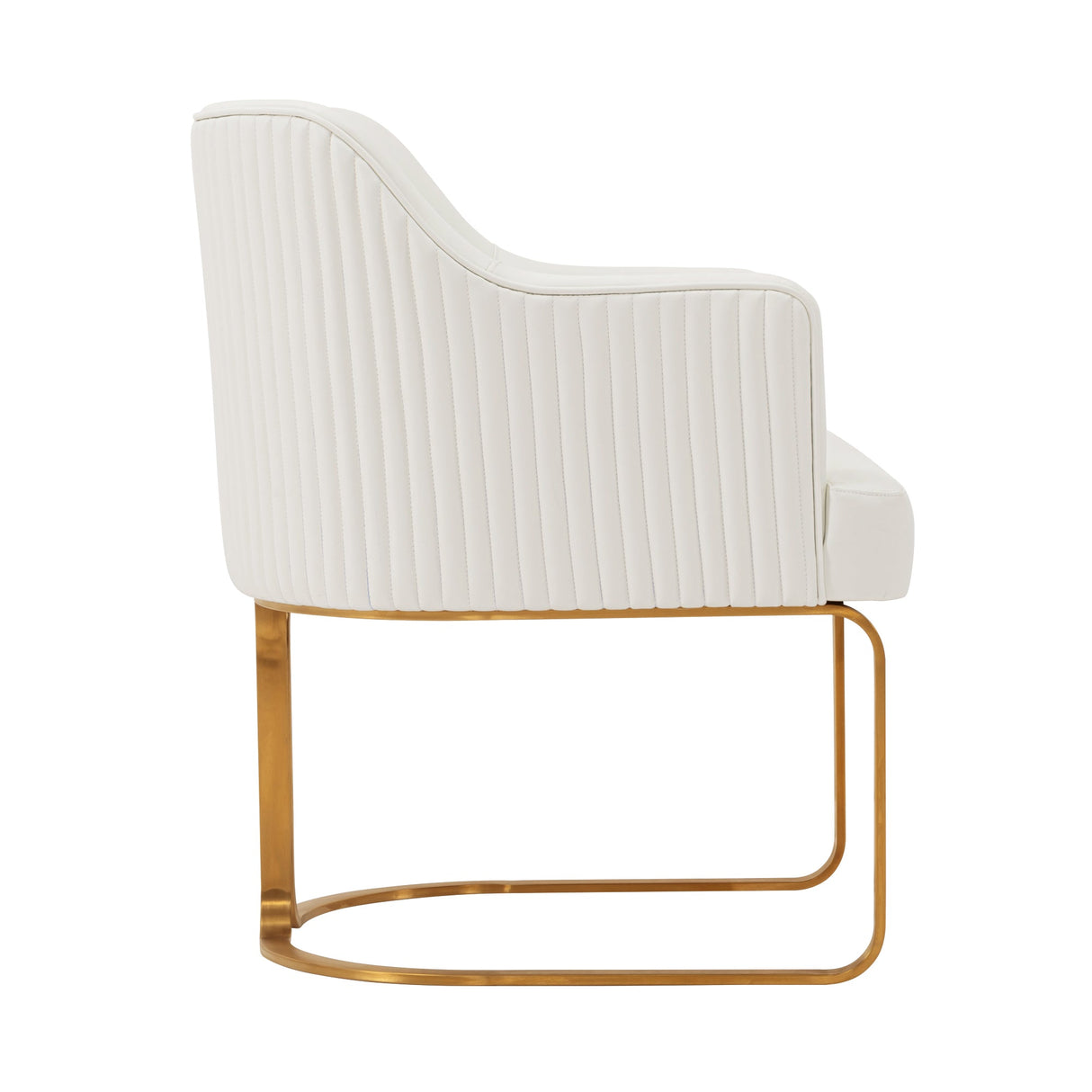 Raya Dining Armchair in Cream by Manhattan Comfort at Eve Furniture
