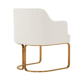 Raya Dining Armchair in Cream by Manhattan Comfort at Eve Furniture