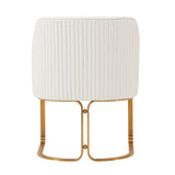 Raya Dining Armchair in Cream by Manhattan Comfort at Eve Furniture