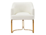 Raya Dining Armchair in Cream by Manhattan Comfort at Eve Furniture