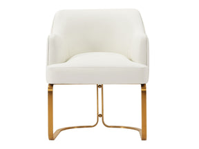 Raya Dining Armchair in Cream by Manhattan Comfort at Eve Furniture