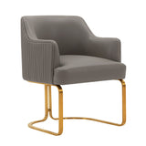 Raya Dining Armchair in Taupe by Manhattan Comfort at Eve Furniture