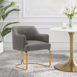 Raya Dining Armchair in Taupe by Manhattan Comfort at Eve Furniture