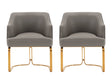 Raya Dining Armchair in Taupe (set of 2) by Manhattan Comfort at Eve Furniture