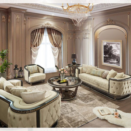 Raylina Gray/Beige 3 Piece Fabric Living Room Set by Homey Design at Eve Furniture