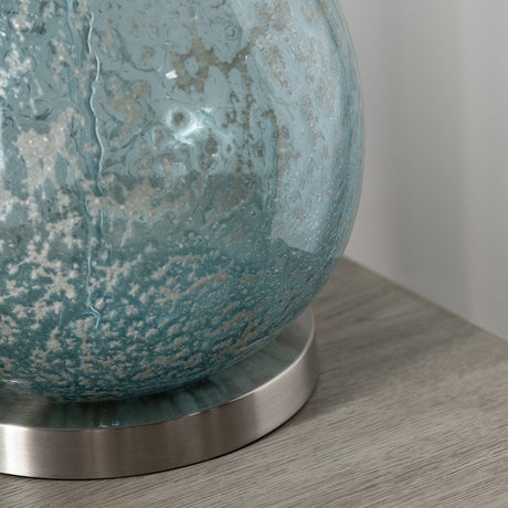 Rayne Blue Table Lamp by Crestview at Eve Furniture