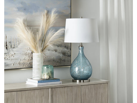 Rayne Blue Table Lamp by Crestview at Eve Furniture
