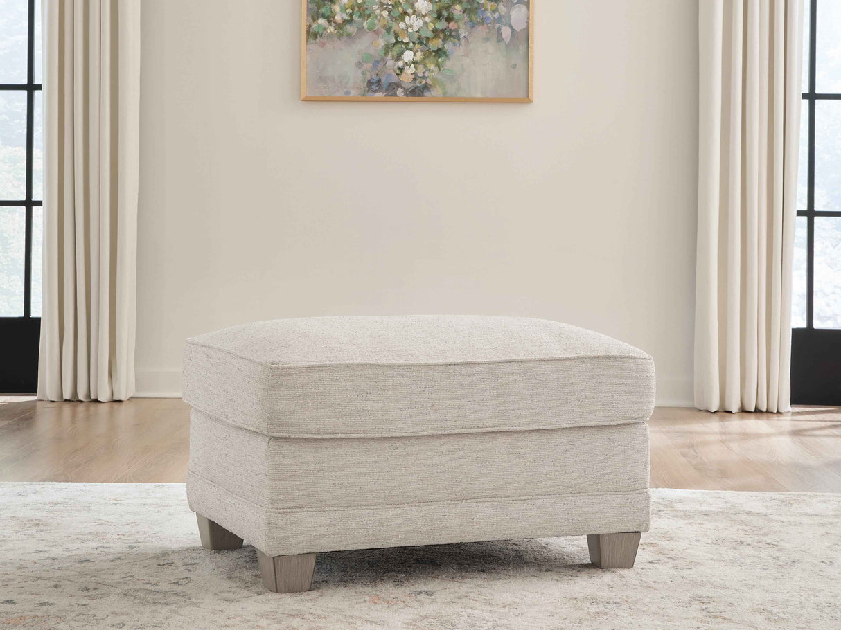 Rayne-Cove Opal Ottoman by Ashley at Eve Furniture
