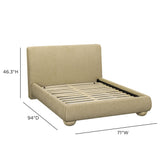 Rayne Textured Fabric Bed by TOV Furniture at Eve Furniture