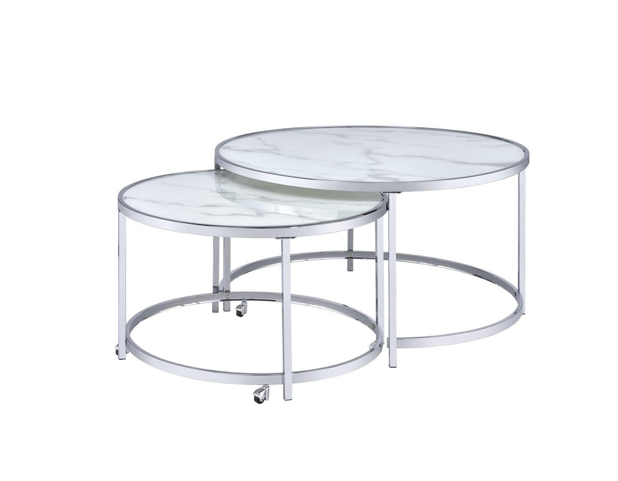 Rayne 3-Piece Set (Nesting Cocktail & 2 End Tables) by Steve Silver at Eve Furniture