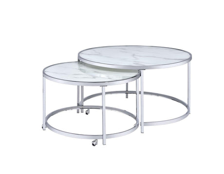 Rayne End Table, White by Steve Silver at Eve Furniture