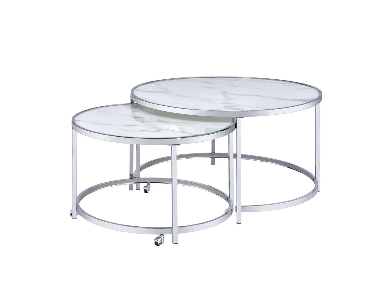Rayne End Table, White by Steve Silver at Eve Furniture