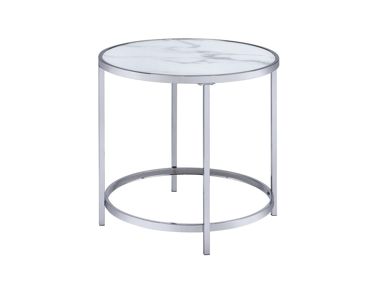 Rayne End Table, White by Steve Silver at Eve Furniture
