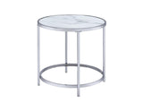 Rayne End Table, White by Steve Silver at Eve Furniture