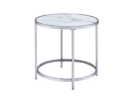 Rayne End Table, White by Steve Silver at Eve Furniture