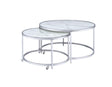Rayne White Nesting Cocktail Table by Steve Silver at Eve Furniture