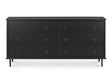 Reagan Black 6 Drawer Dresser by MOES at Eve Furniture