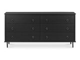 Reagan Black 6 Drawer Dresser by MOES at Eve Furniture
