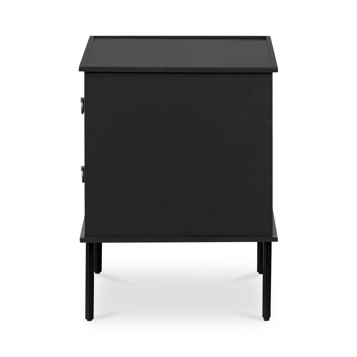 Reagan Black Nightstand by MOES at Eve Furniture