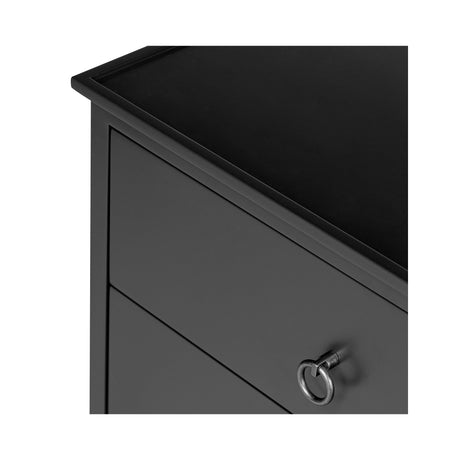 Reagan Black Nightstand by MOES at Eve Furniture