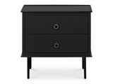 Reagan Black Nightstand by MOES at Eve Furniture