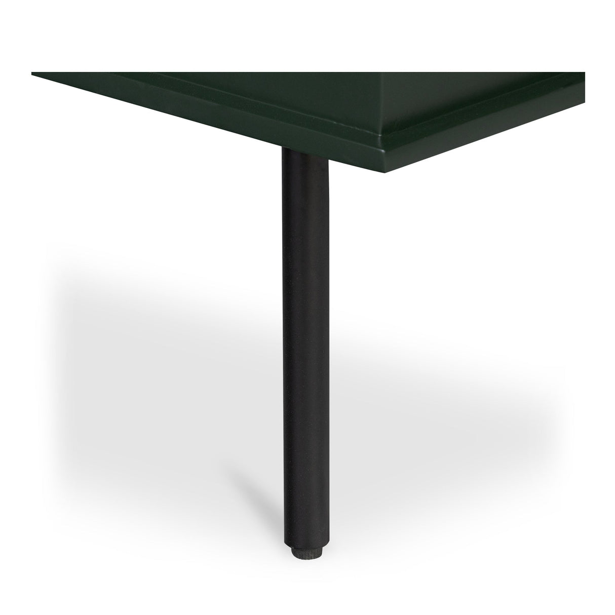 Reagan Deep Green 3 Drawer Nightstand by MOES at Eve Furniture