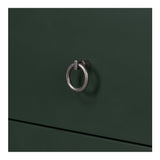 Reagan Deep Green 3 Drawer Nightstand by MOES at Eve Furniture