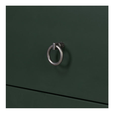 Reagan Deep Green 3 Drawer Nightstand by MOES at Eve Furniture