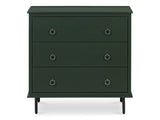 Reagan Deep Green 3 Drawer Nightstand by MOES at Eve Furniture