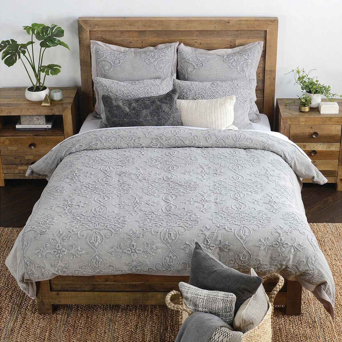 Reagan Gray Duvet Collection by Classic Home at Eve Furniture