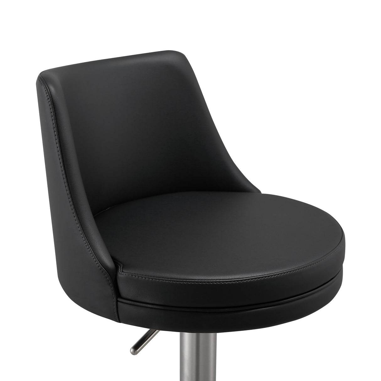 Reagan Performance Vegan Leather Adjustable Stool by TOV Furniture at Eve Furniture